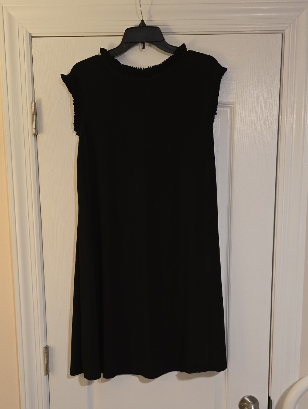 Nicole Richie Collection Black Mini Dress with Frilled Cap Sleeves